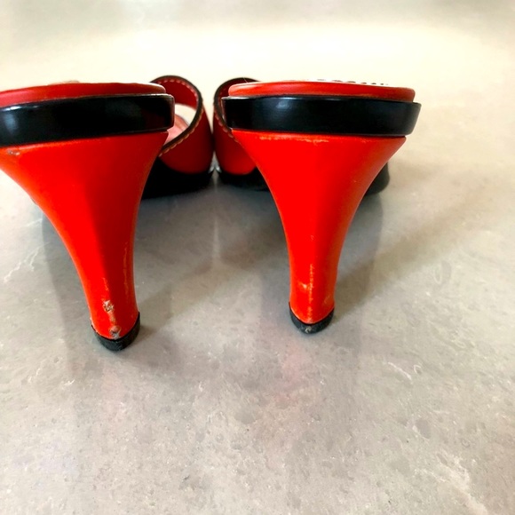 Tod’s Slides Coral Color High Hells in good condition 100% authentic - Picture 3 of 8